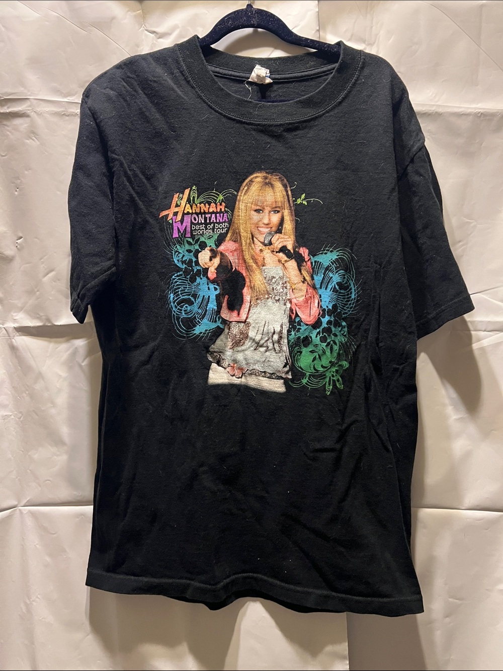 Hannah Montana best of both worlds tour shirt 2000’s